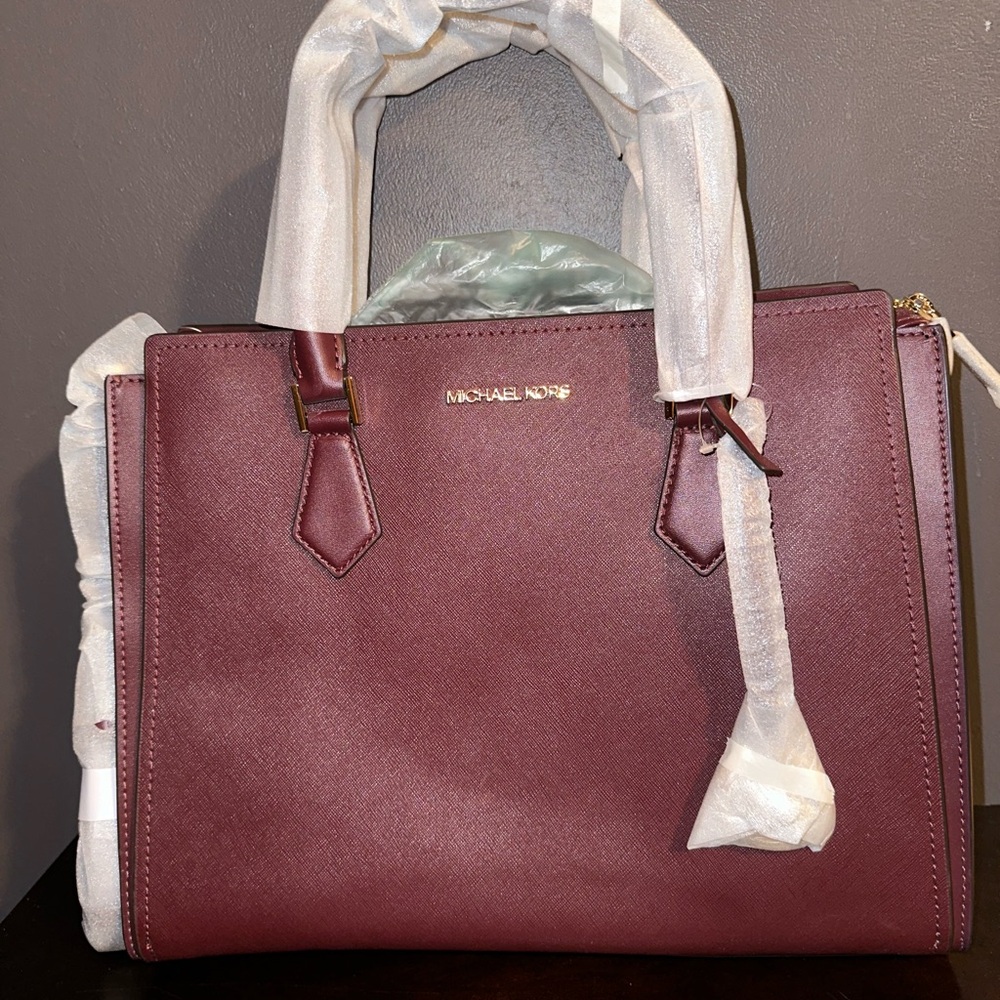 Michael Kors Hope Large Saffiano Leather Satchel